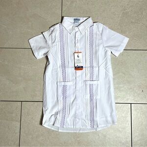 Blue Quail Girl’s White & Purple Gingham Dress Size 7